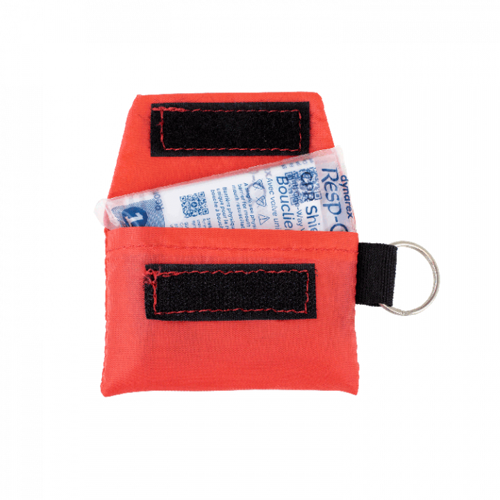 Dynarex 36021 CPR Face Shield in Soft Case w/ One-Way Valve, Barrier Filter