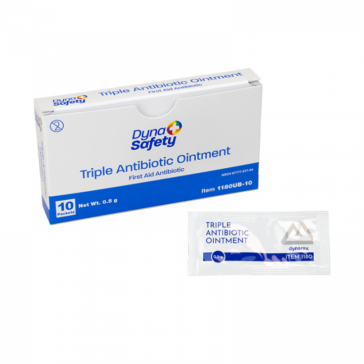 Dynarex Triple Antibiotic Ointment, 0.5g Packets (10/Box, 100 Box/Case)