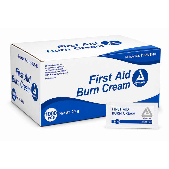 Dynarex First Aid Burn Cream, 0.9g Packets