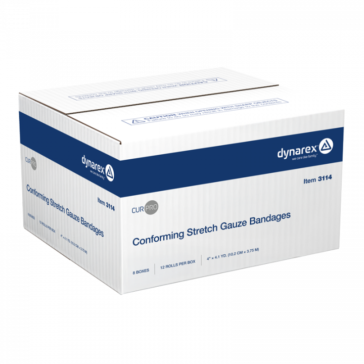 CUR-Pro Conforming Stretch Gauze Bandage, Sterile, 4" x 4.1 yds