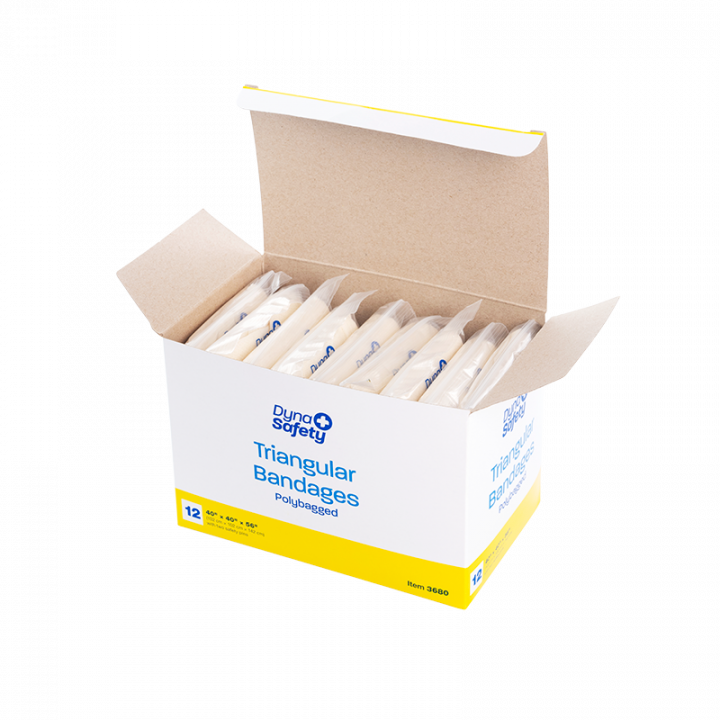 Dynarex Triangular Bandages, Cotton, (40" x 40" x 56")
