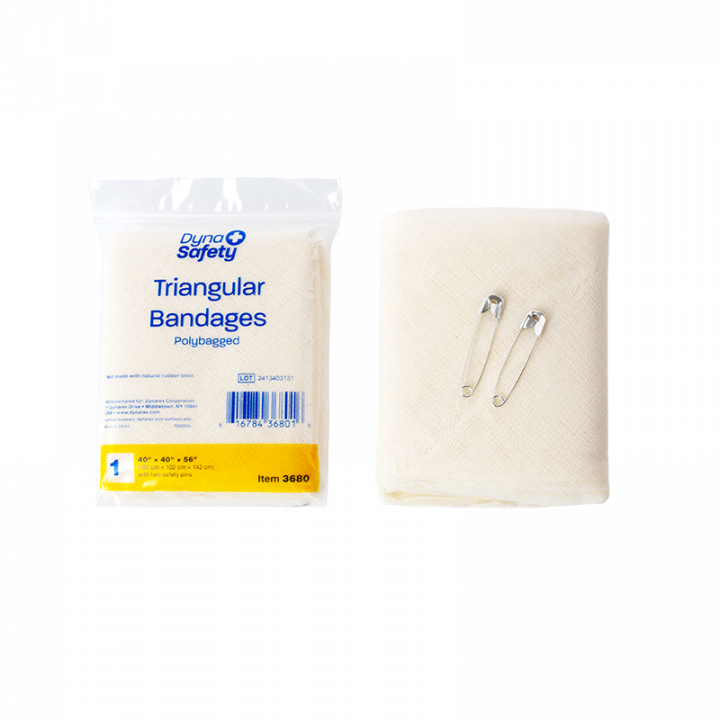 Dynarex Triangular Bandages, Cotton, (40" x 40" x 56")