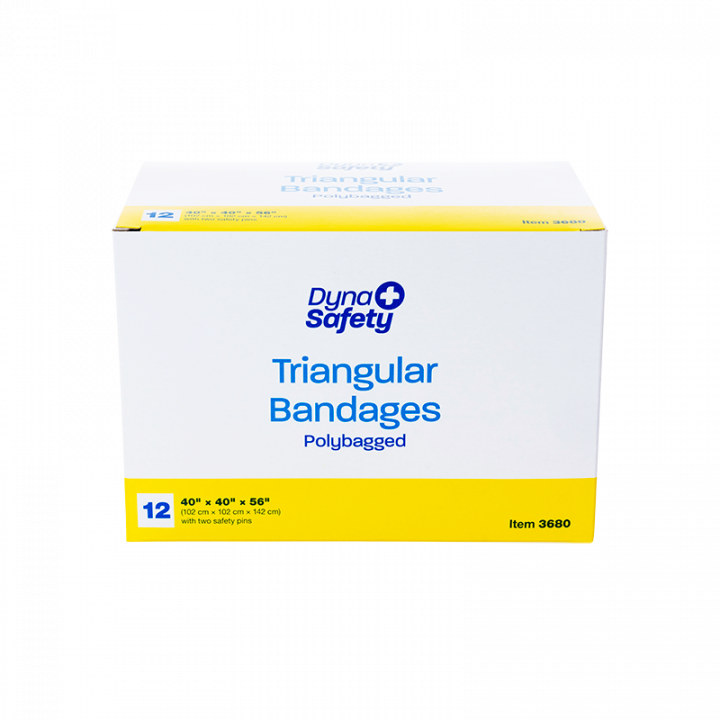 Dynarex Triangular Bandages, Cotton, (40" x 40" x 56")