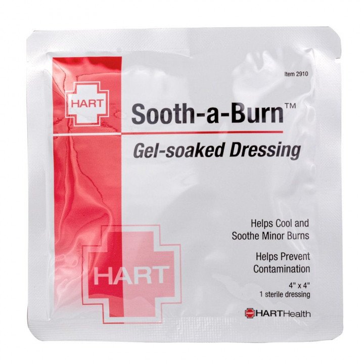 Hart Health Sooth-A-Burn Dressing, Gel-Soaked, Sterile, 4" x 4"