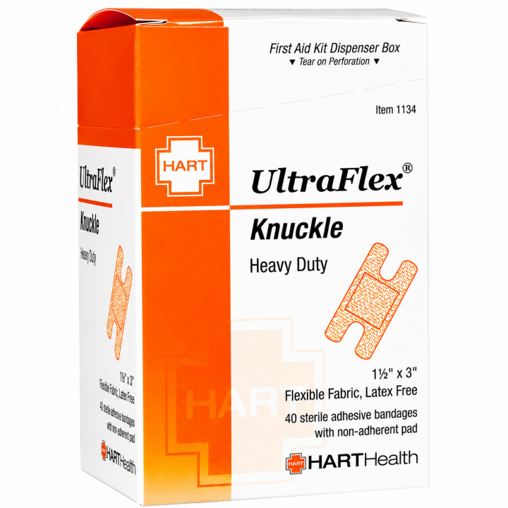 UltraFlex 1134, Knuckle Adhesive Bandages, 1.5" x 3" Box