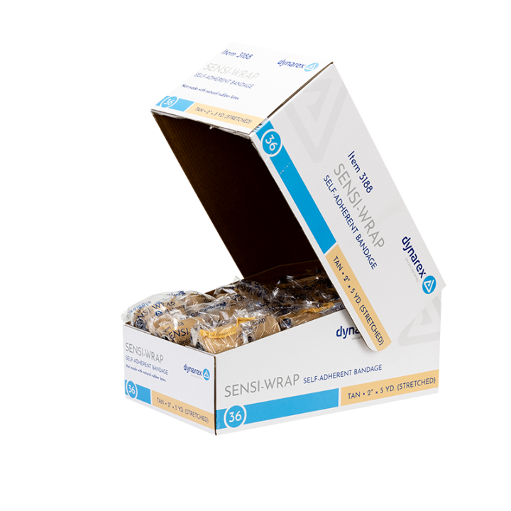 Dynarex Sensi Wrap, Self-Adherent 2" x 5 yds (Latex Free) - Case