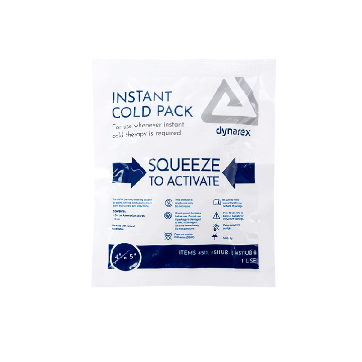 Dynarex 4" x 5" Instant Cold Pack - Case