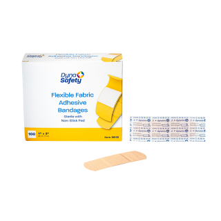 Dynarex Flexible Fabric Bandage Box (1" x 3")