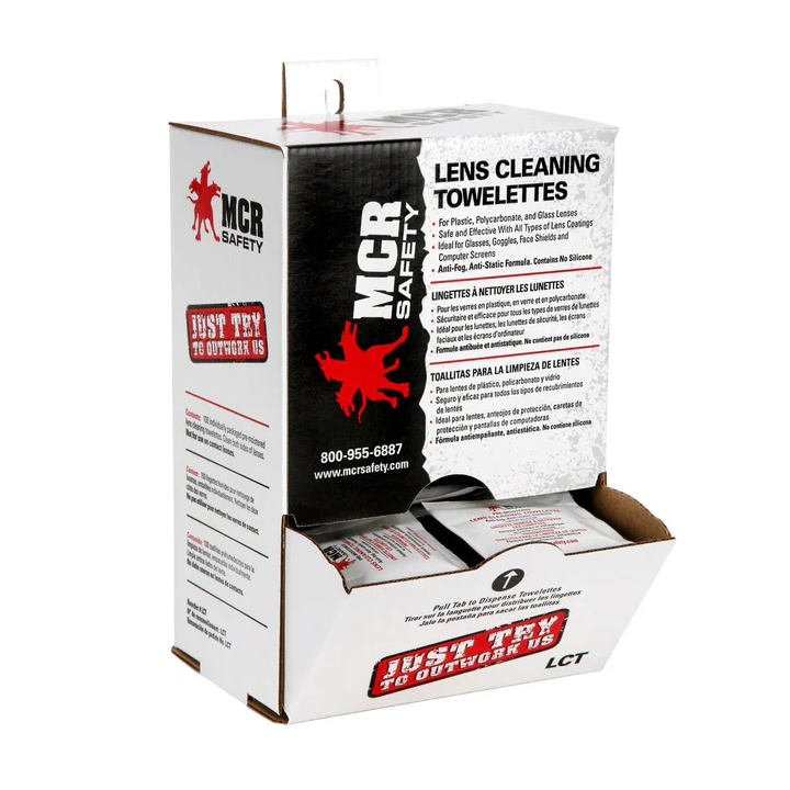 MCR Safety LCT Lens Cleaning Towelettes