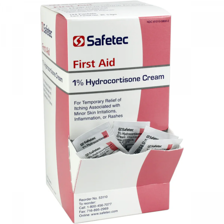 Safetec Hydrocortisone Topical Cream 0.9gm Foil Packet