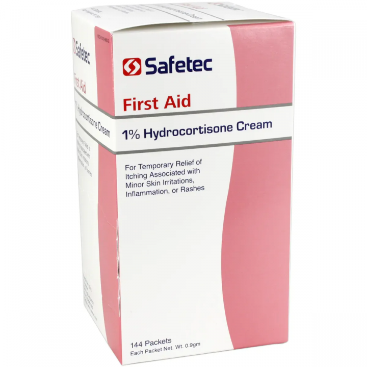 Safetec Hydrocortisone Topical Cream 0.9gm Foil Packet