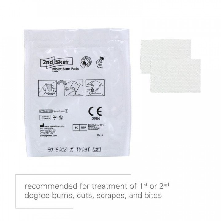 2nd Skin Moist Burn Pads (1.5" x 2") Box